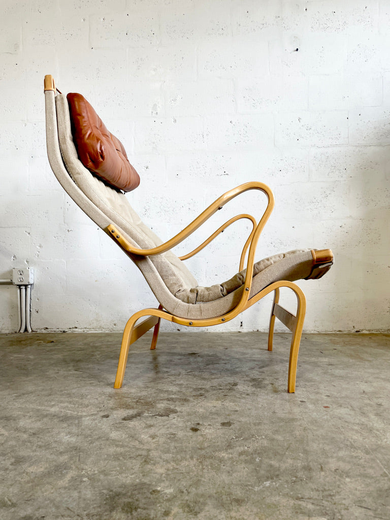 Bruno Mathsson Pernilla Mid Century Lounge Chair