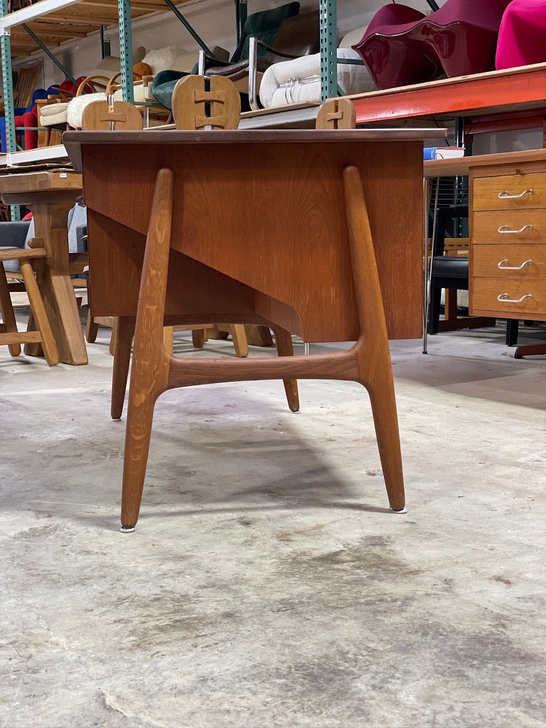 Danish Mid Century Modern Floating Desk