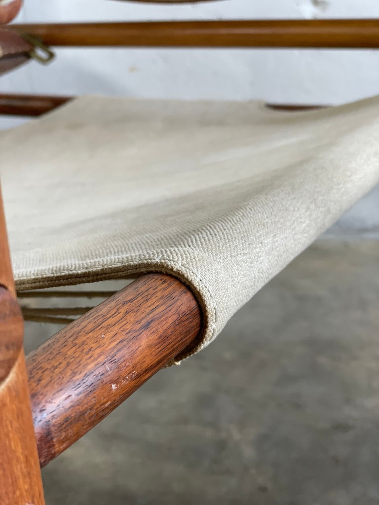 Pair Arne Norell Sirocco Safari Chairs Scandinavian Modern