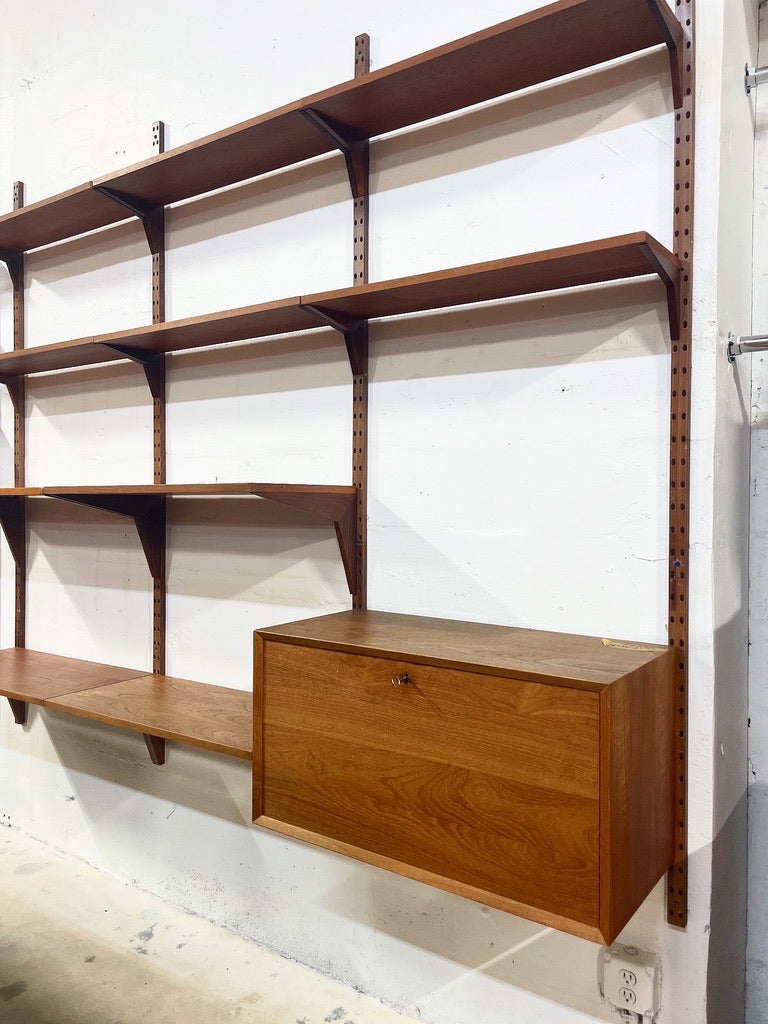 Poul Cadovius Danish Modern Teak Wall Unit or Shelf System