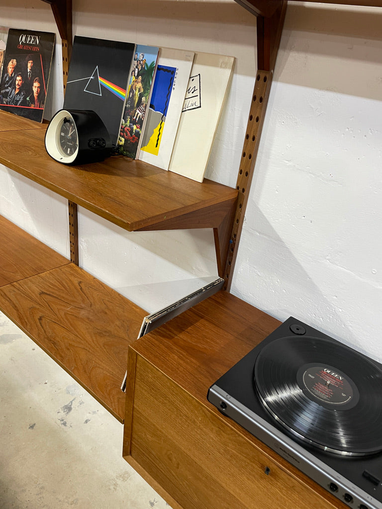 Poul Cadovius Danish Modern Teak Wall Unit or Shelf System