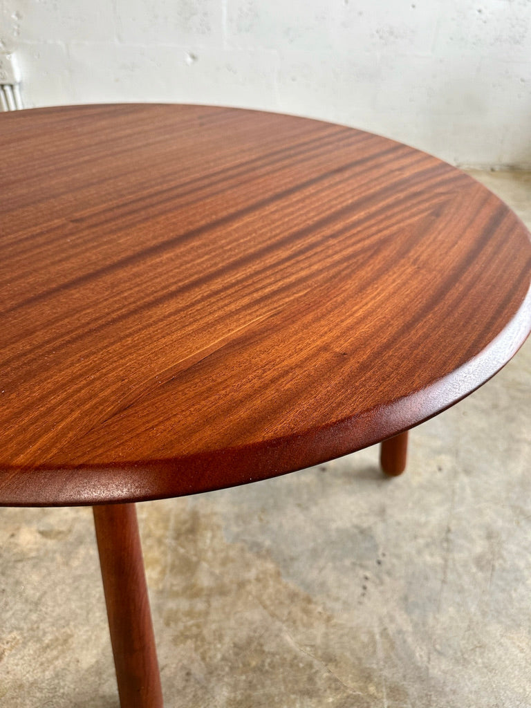 Danish Modern Teak Round Coffee Table