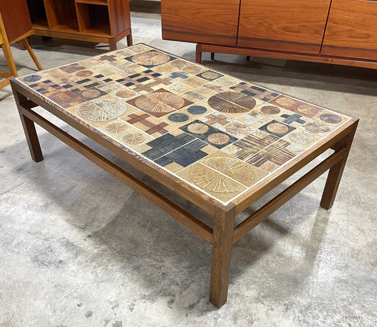 Tue Poulsen Danish Modern Tile Coffee Table