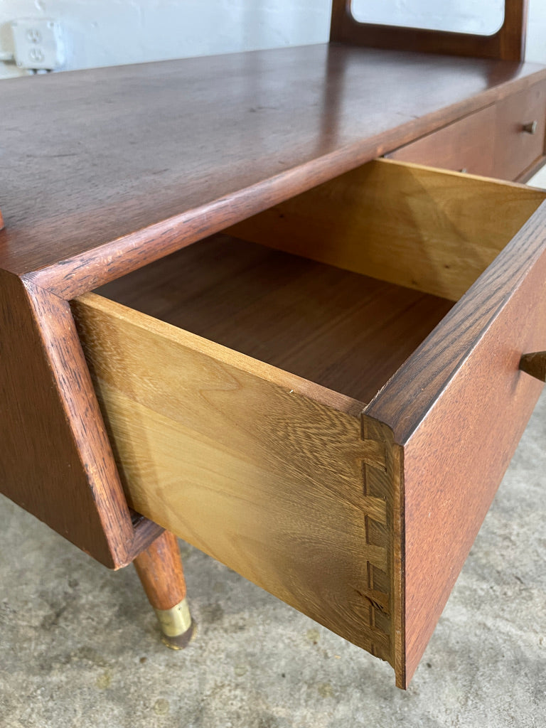 Mid Century Modern Sculpted Bookcase