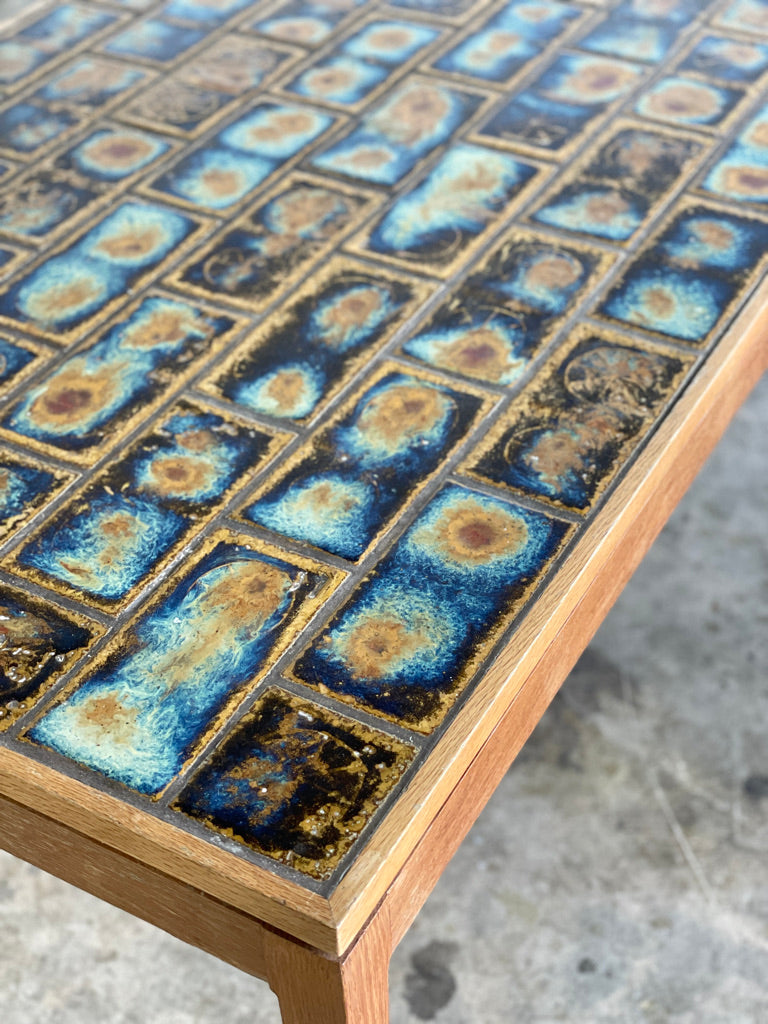 On Hold Danish Modern Tile Coffee Table
