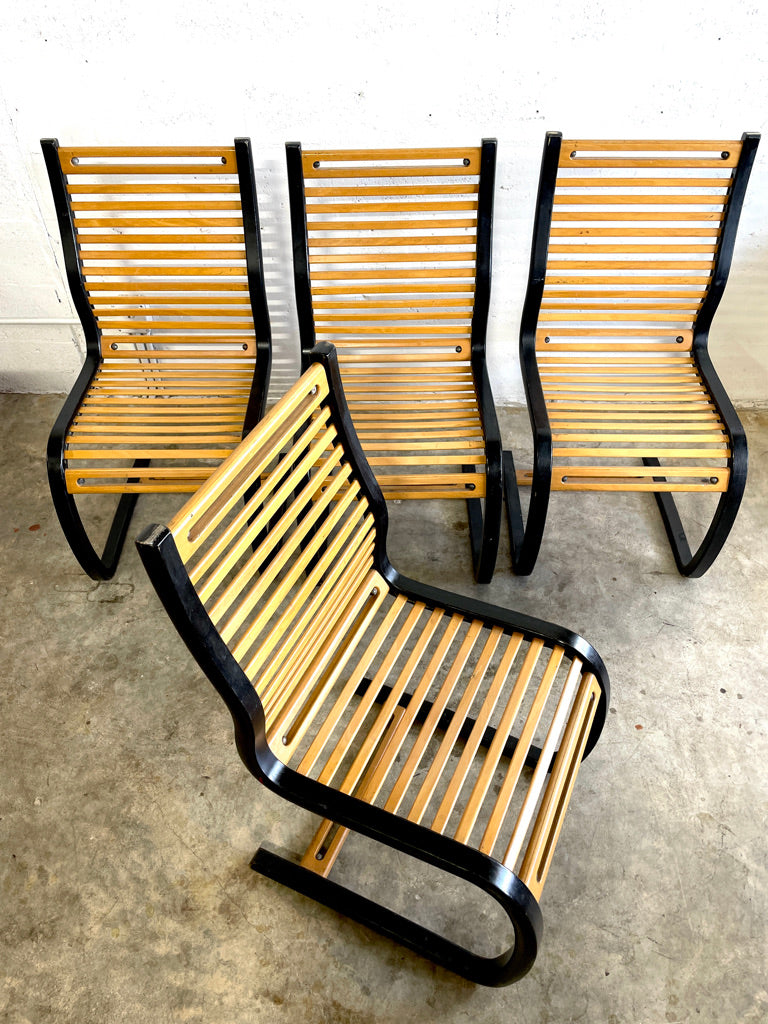Scandinavian Modern Terje Hope for Westnofa Set of 4 Dining Chairs