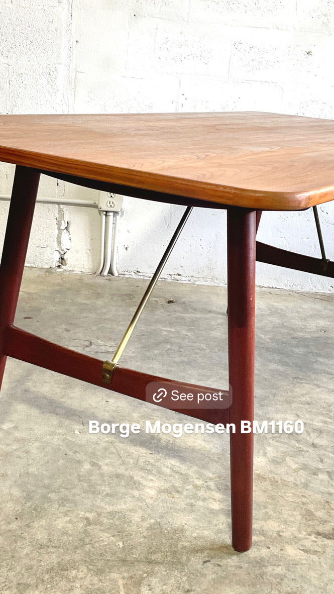 Børge Mogensen Early Hunting Teak Dining Table or Desk for Søborg Danish Modern