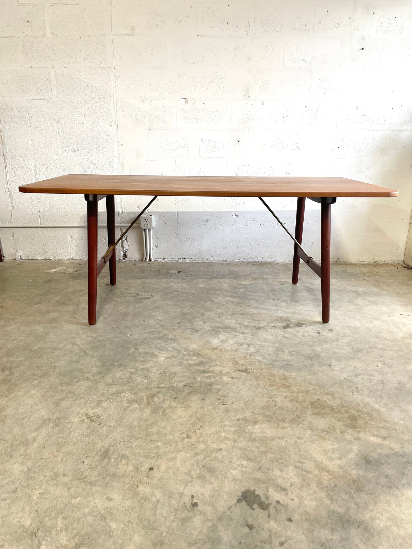 Børge Mogensen Early Hunting Teak Dining Table or Desk for Søborg Danish Modern