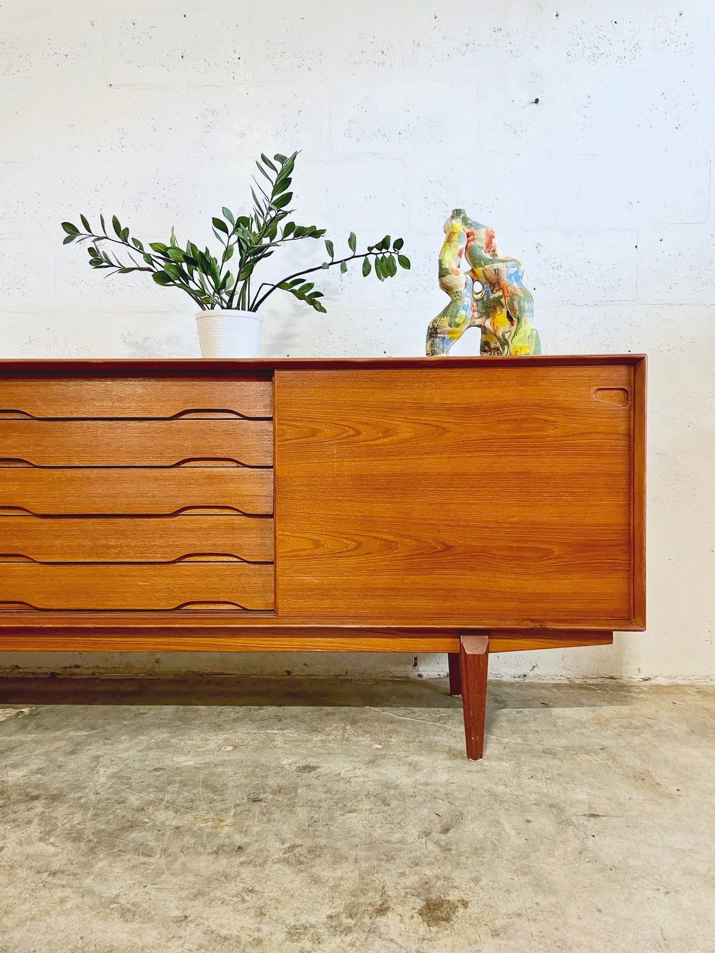 Danish Mid Century Modern Credenza or TV Console by Skobvy