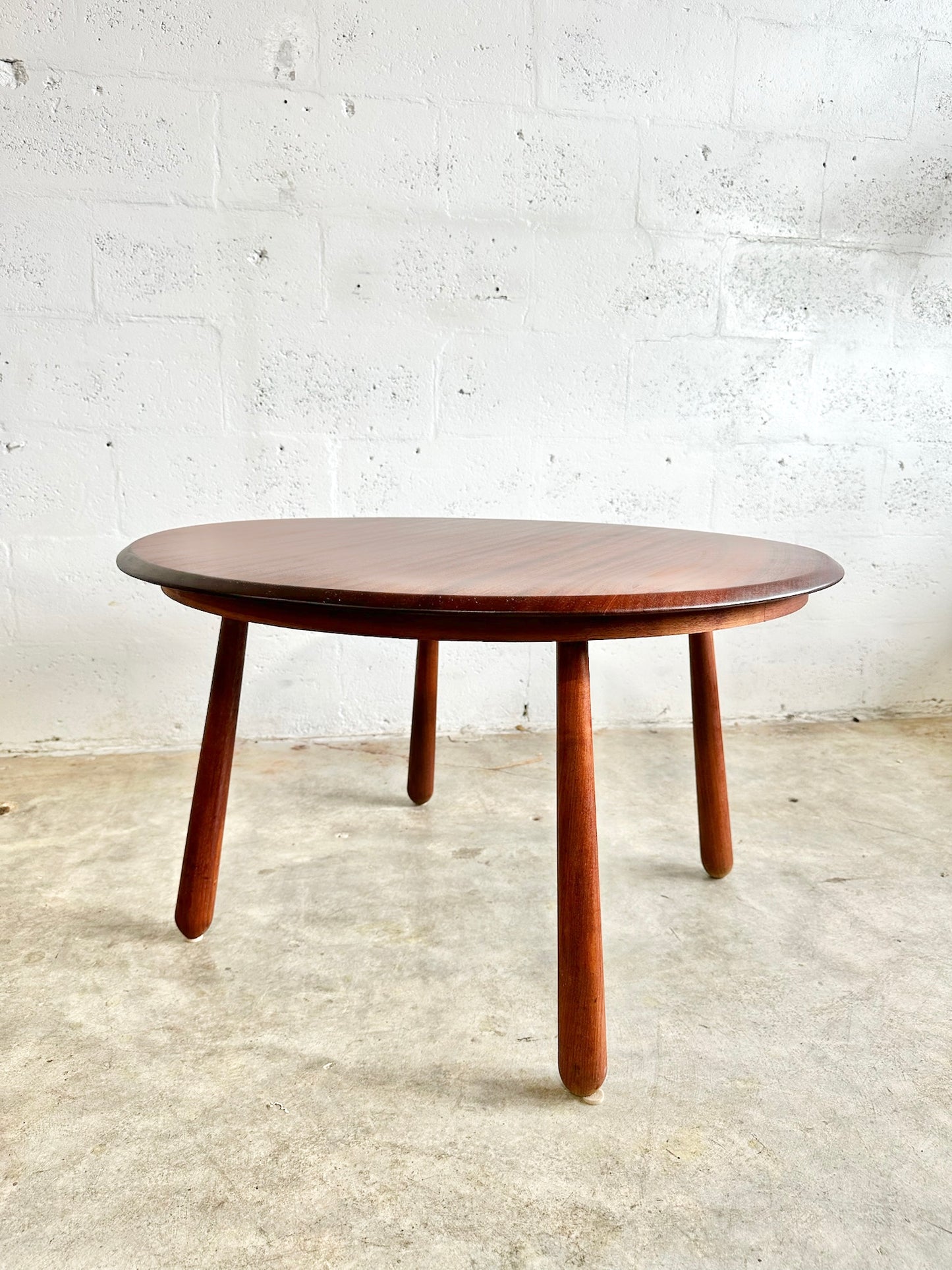 Danish Modern Teak Round Coffee Table