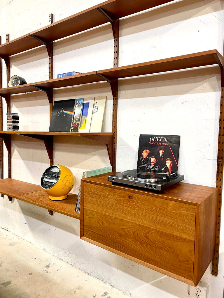 Poul Cadovius Danish Modern Teak Wall Unit or Shelf System