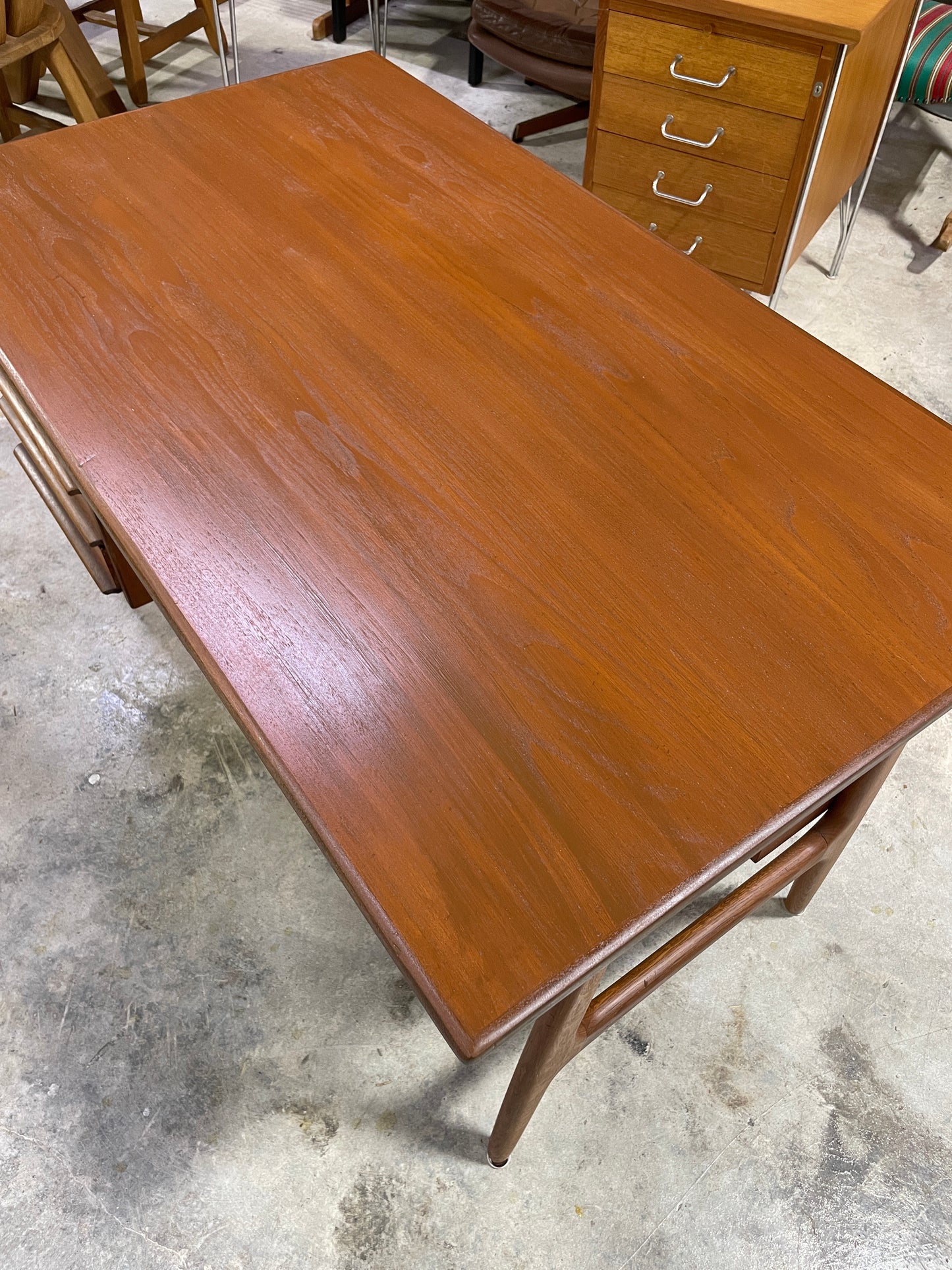 Danish Mid Century Modern Floating Desk