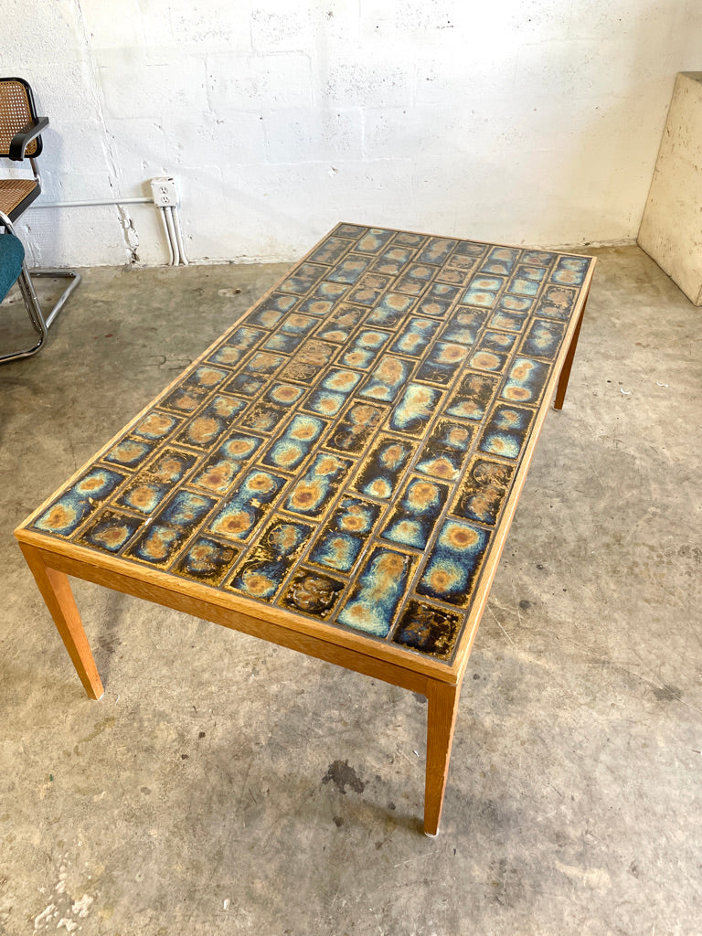 On Hold Danish Modern Tile Coffee Table