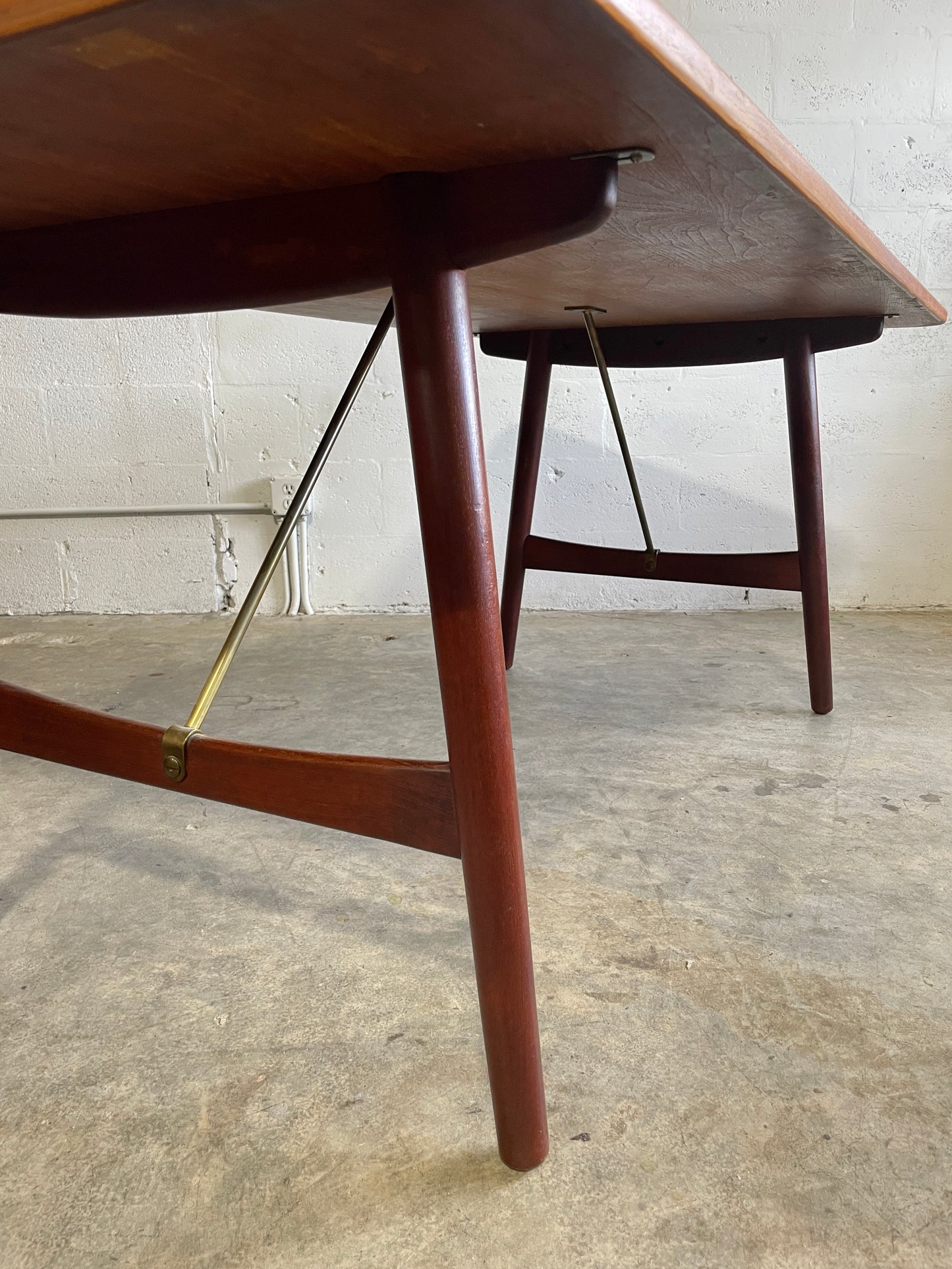 Børge Mogensen Early Hunting Teak Dining Table or Desk for Søborg Danish Modern