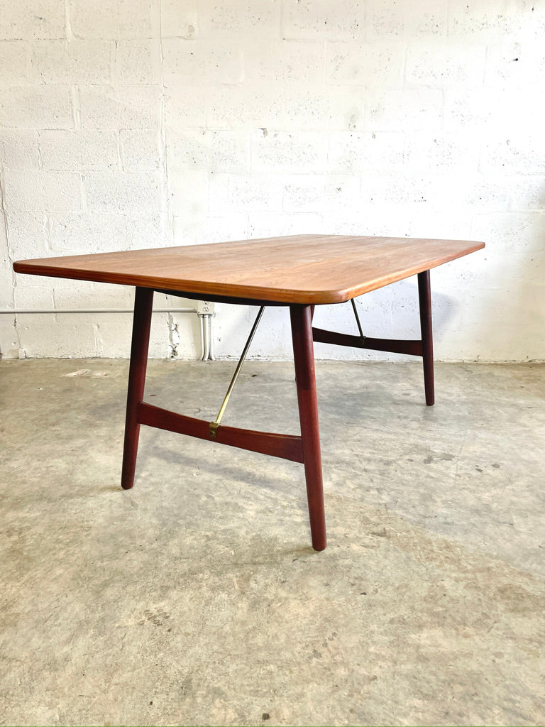 Børge Mogensen Early Hunting Teak Dining Table or Desk for Søborg Danish Modern