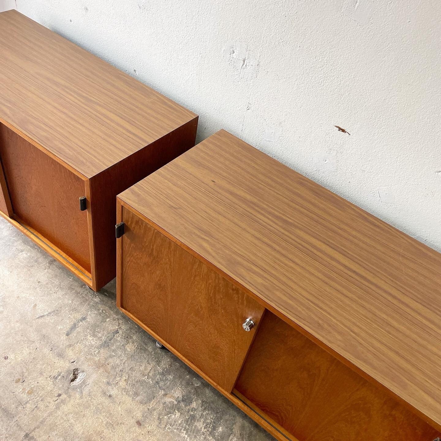 Florence Knoll Pair of Cabinets or Nightstands Mid Century
