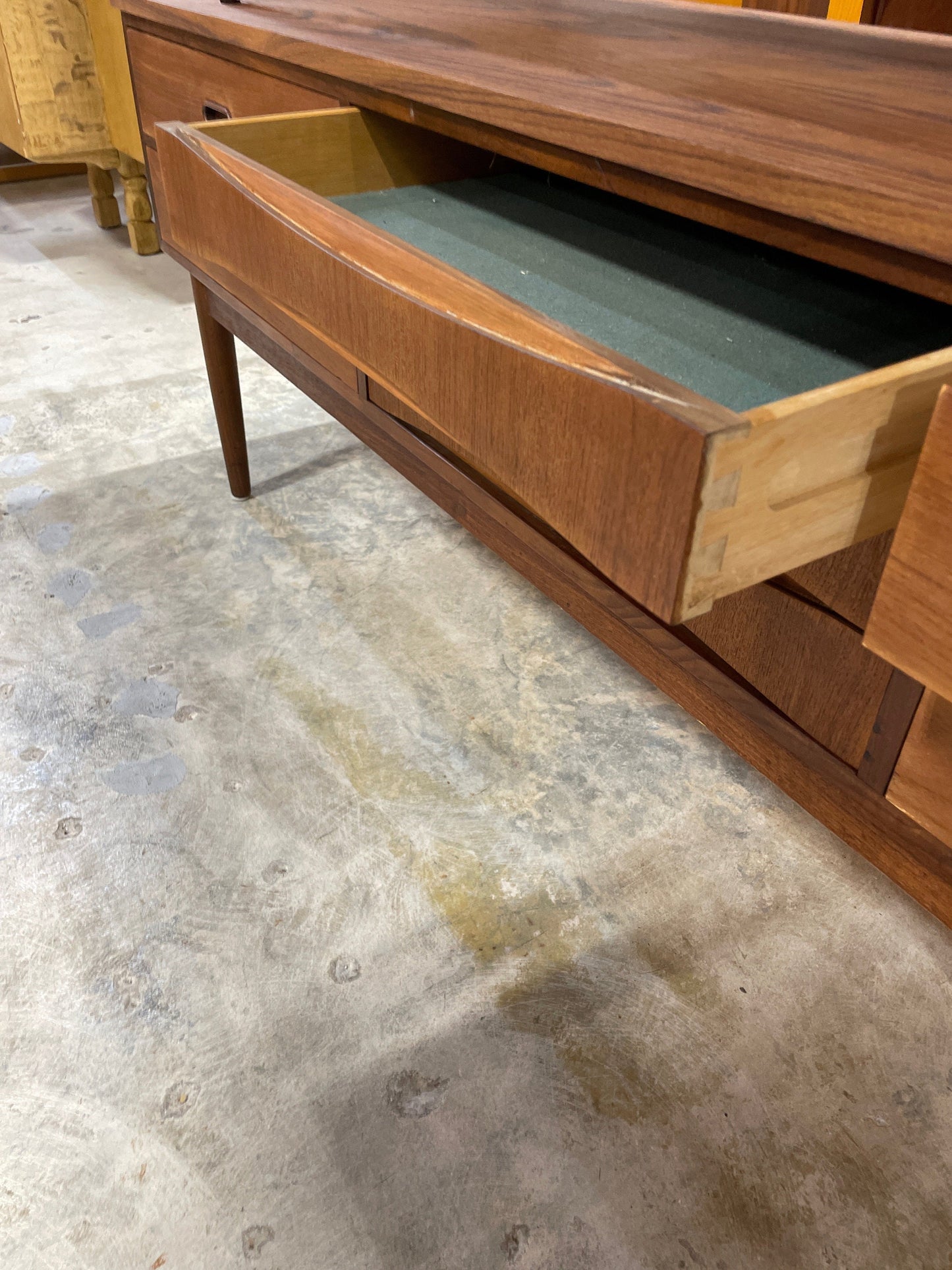 Danish Modern Low Console or Credenza Denmark 50s 60s