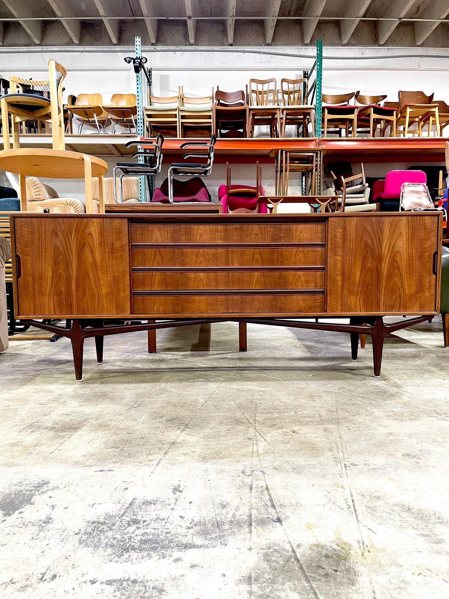 Danish Modern Console or Credenza