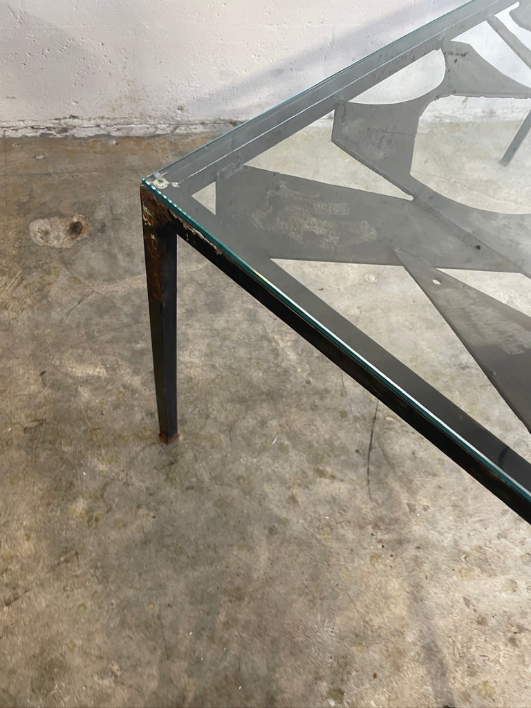 Mid Century Brutalist Coffee or Console Table