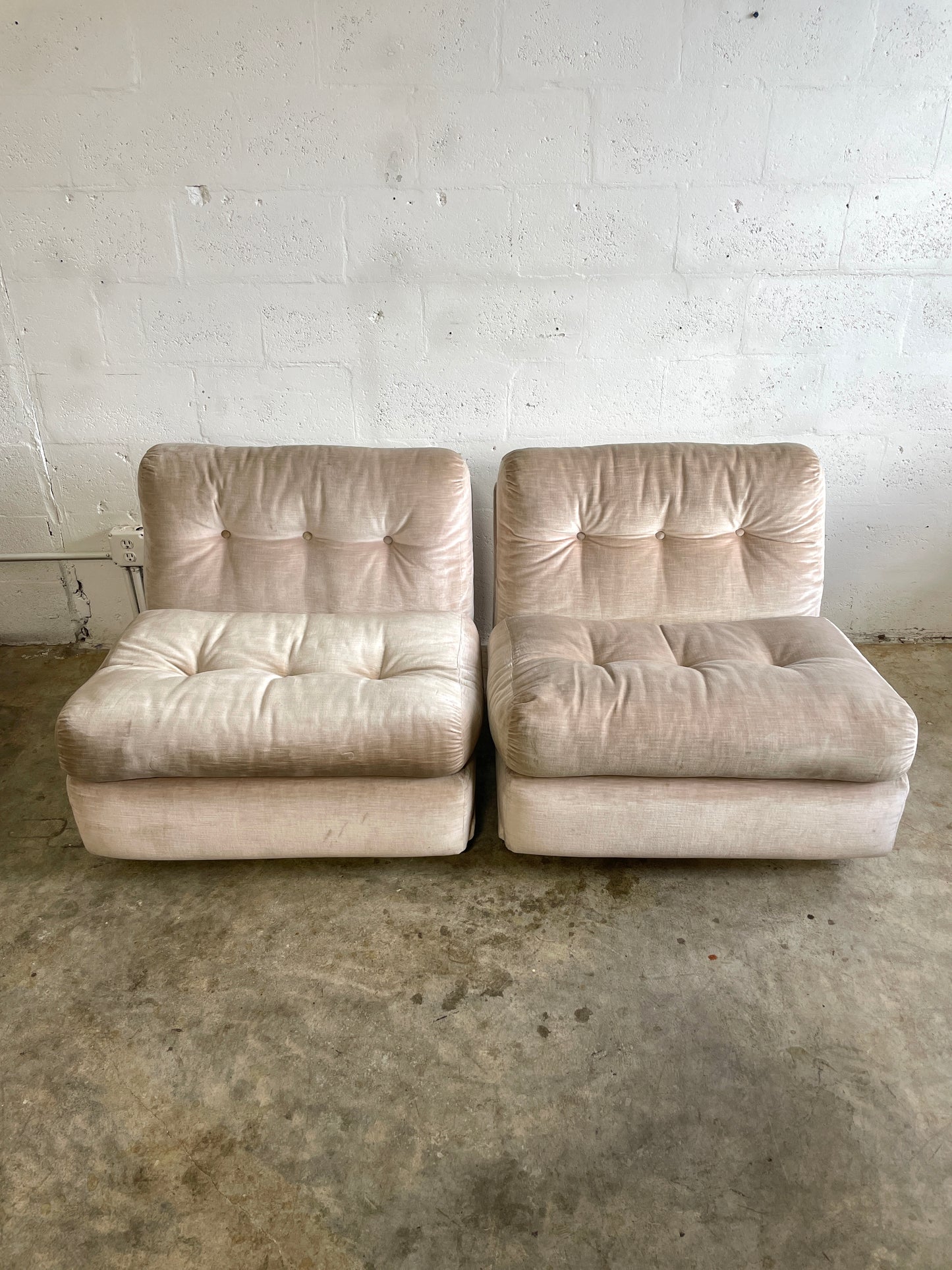 Pair Bellini "Amanta" for C&B Italia Modular Lounge Chairs