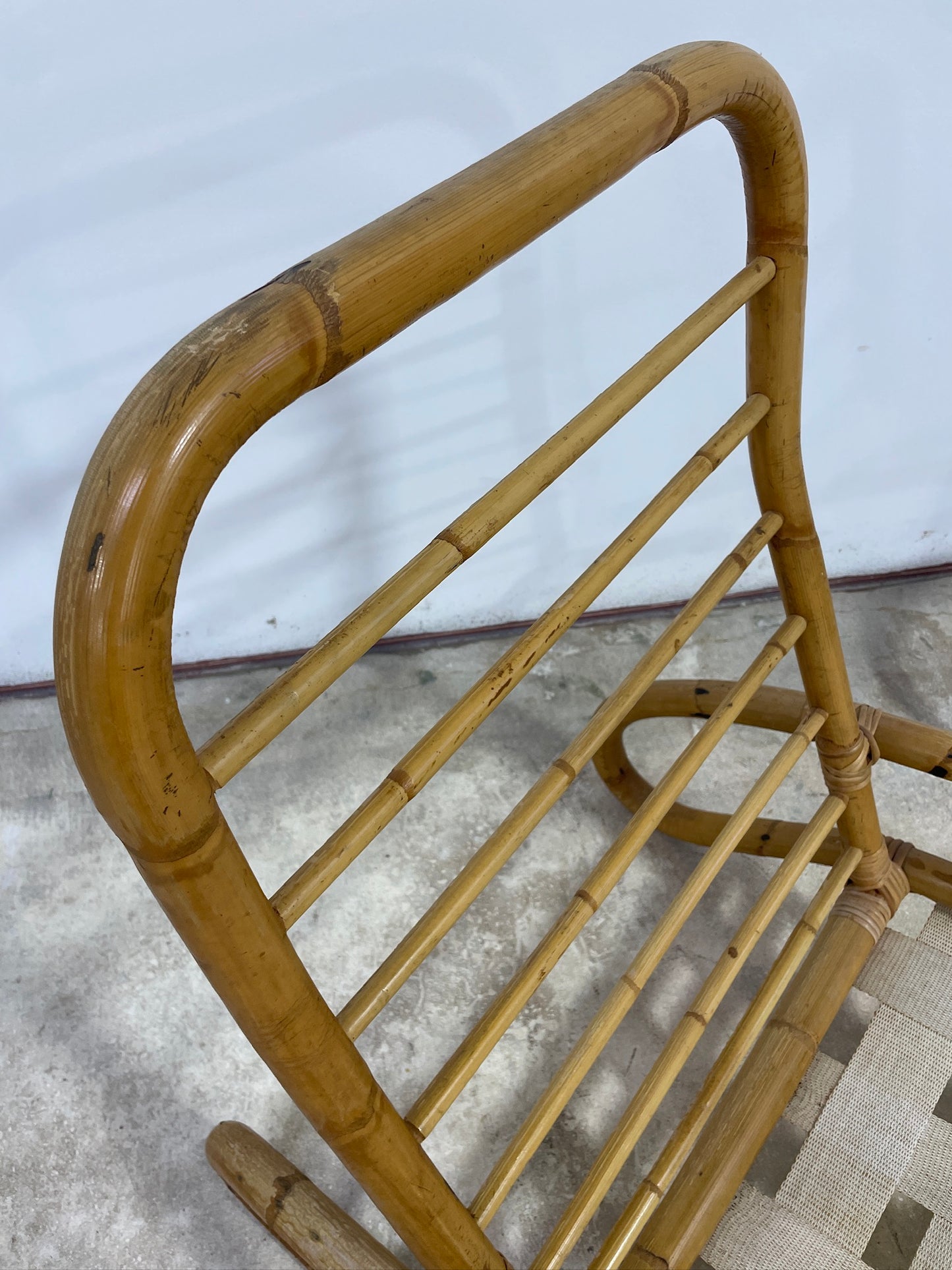 Vintage Pair Bamboo Chairs