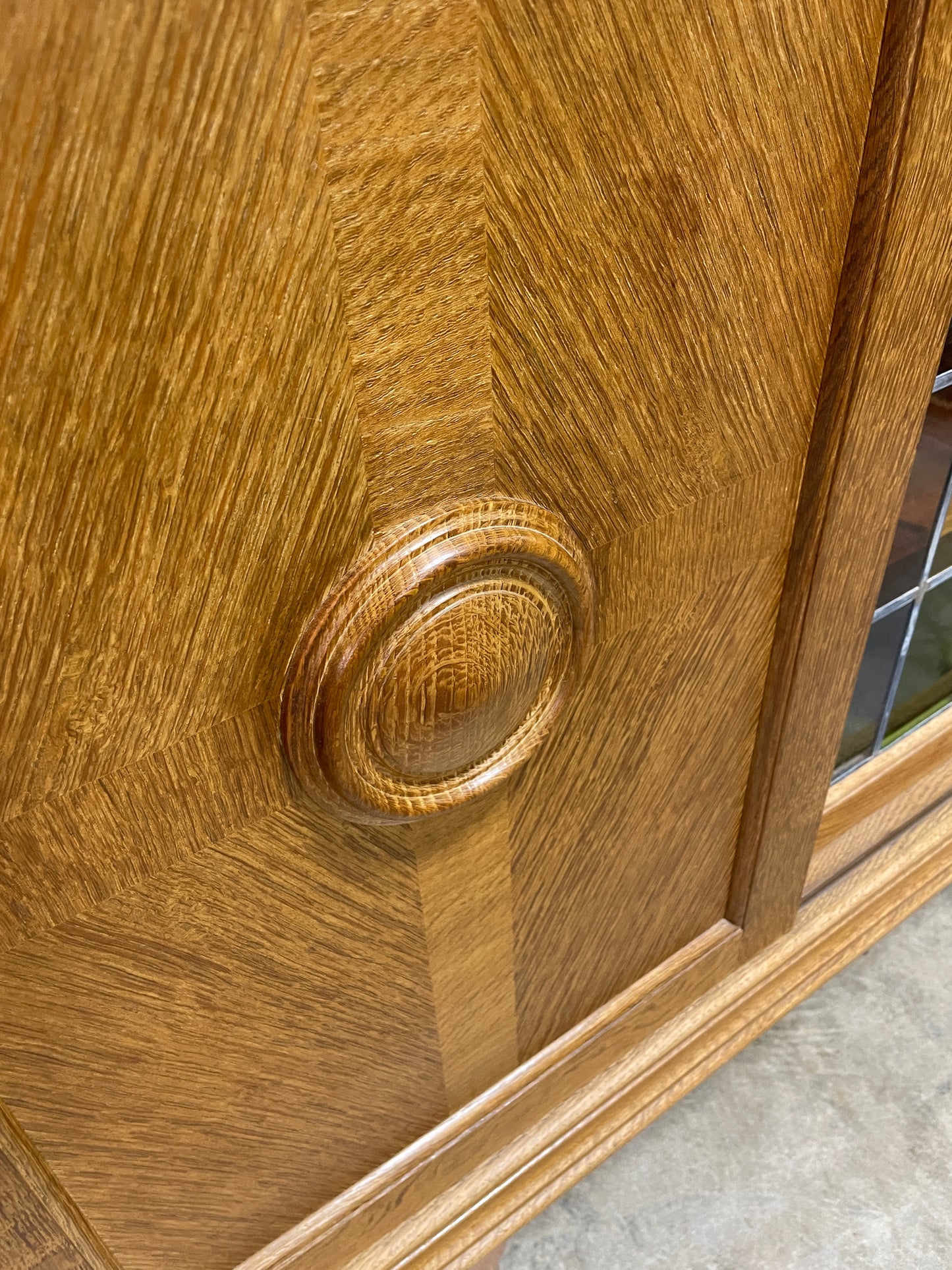 Danish Scandinavian Oak Tall Cabinet or Sideboard