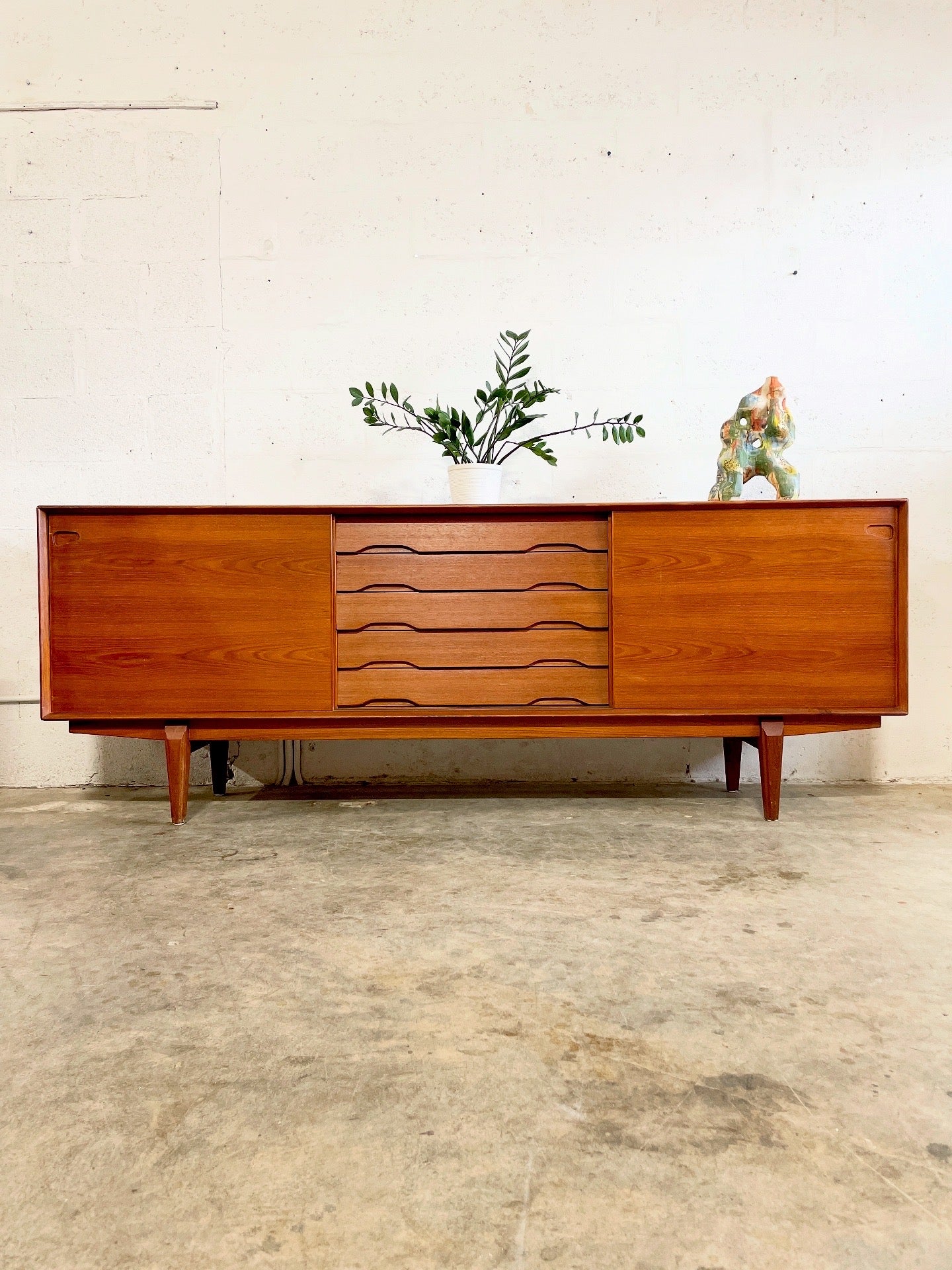 Danish Mid Century Modern Credenza or TV Console by Skobvy