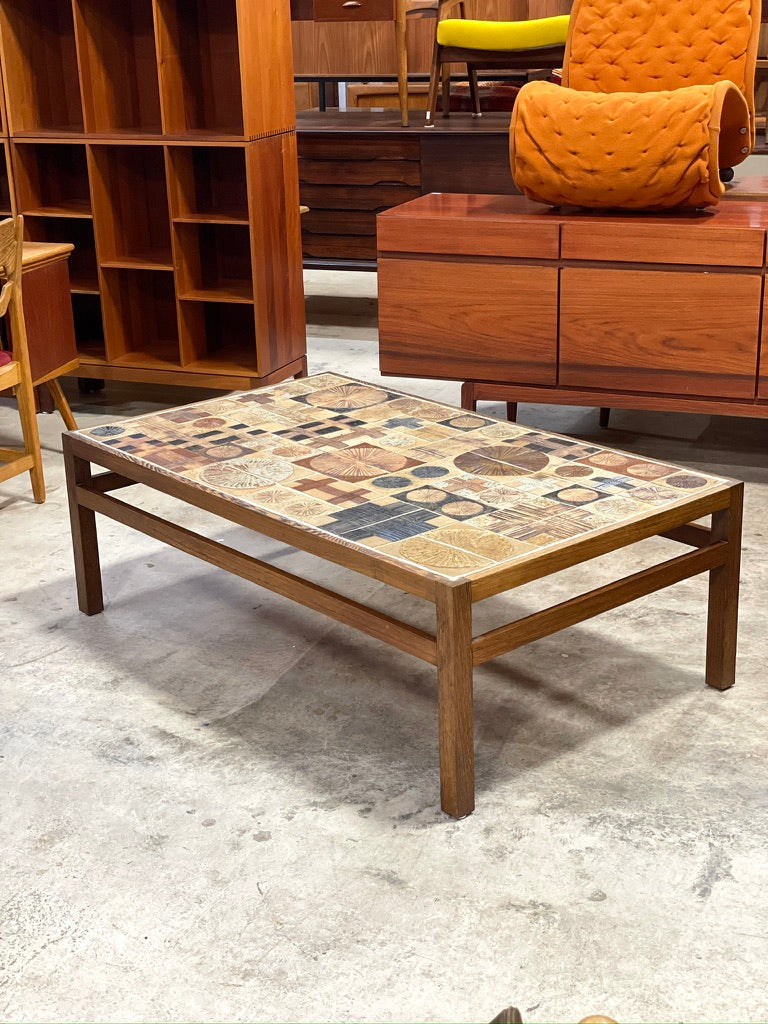 Tue Poulsen Danish Modern Tile Coffee Table