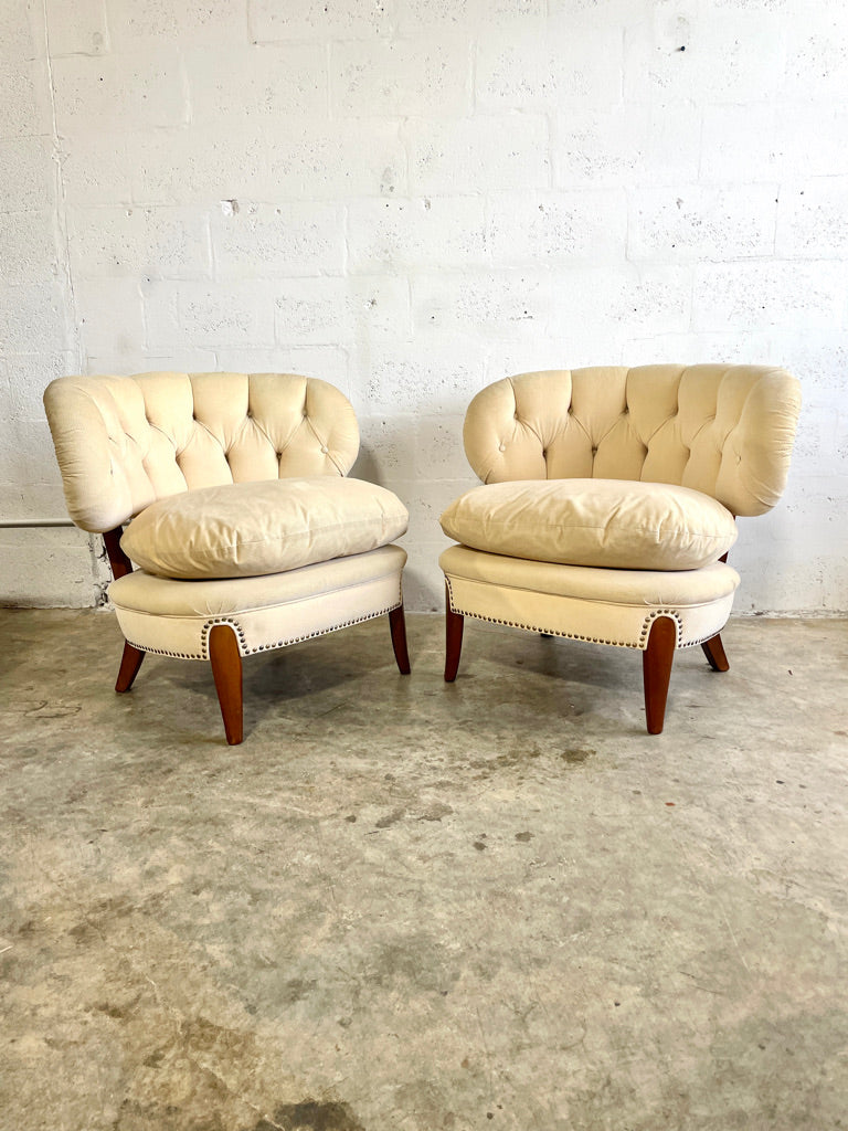 Otto Schulz Scandinavian Modern Lounge Chairs - a pair
