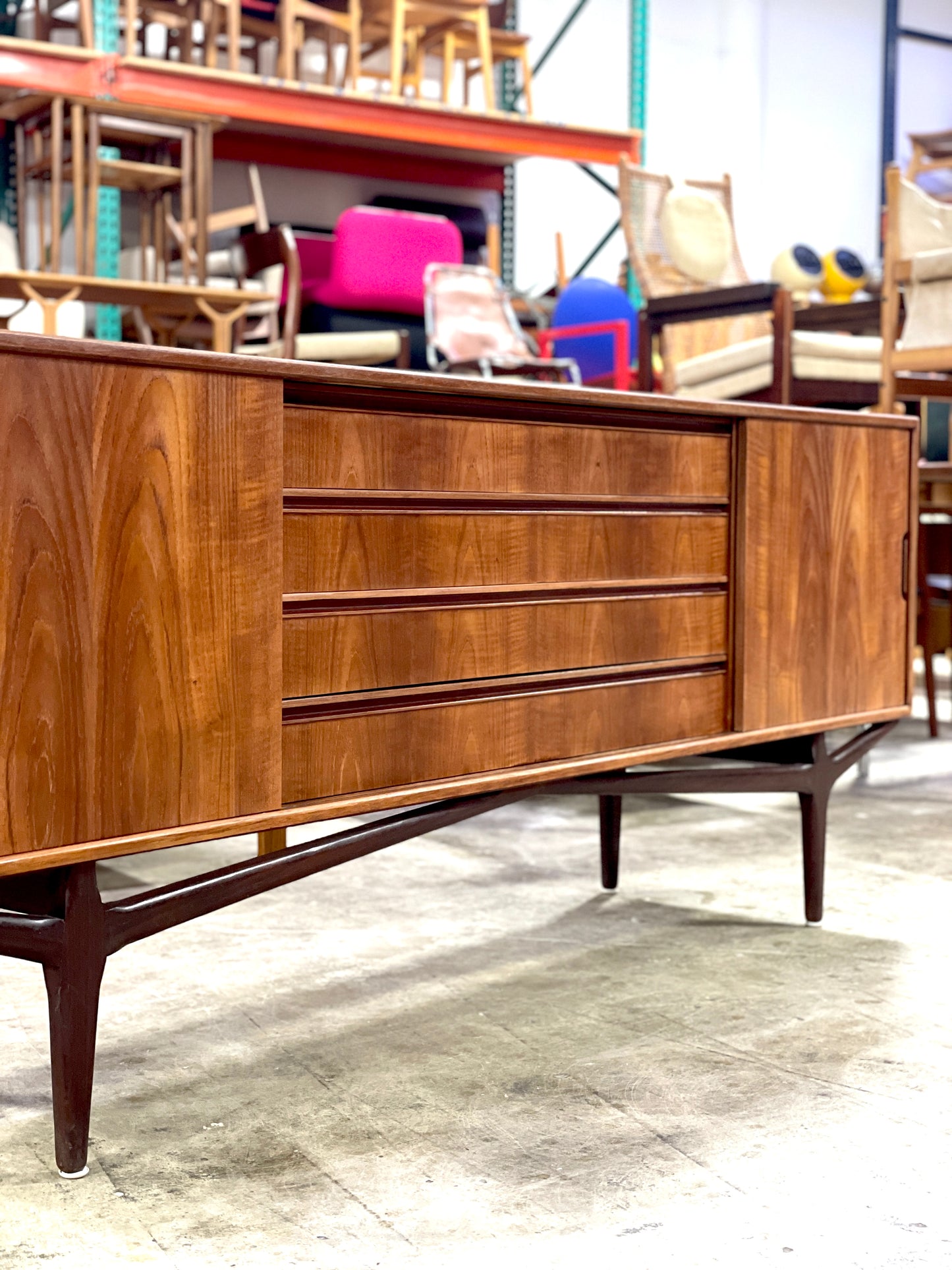 Danish Modern Console or Credenza