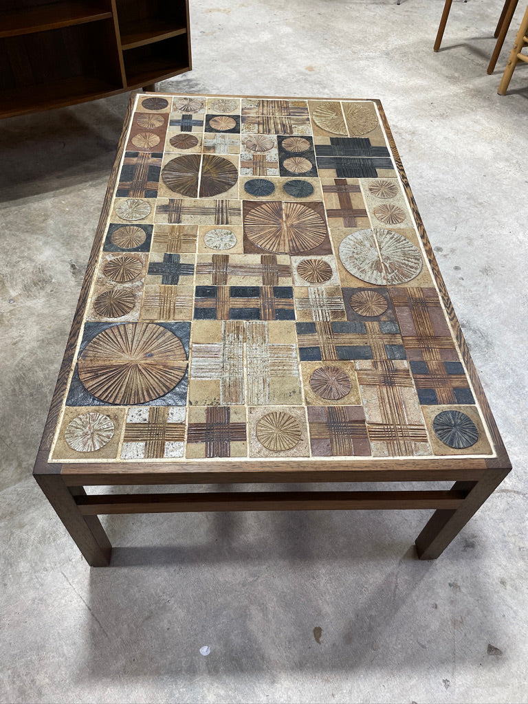 Tue Poulsen Danish Modern Tile Coffee Table