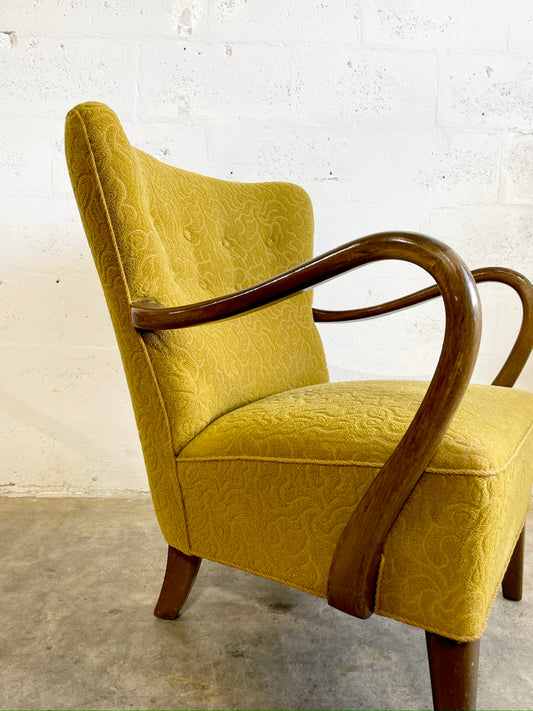 Alfred Christensen Danish 1940s Lounge Chair