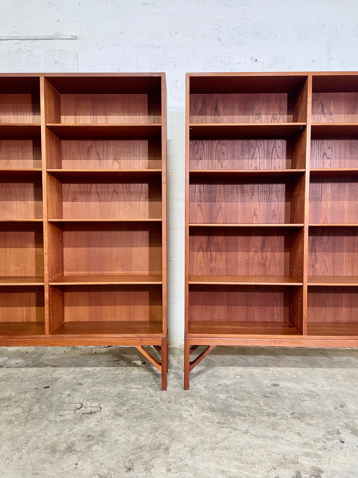 Danish Mid Century Modern Teak Bookcase by Borge Mogensen