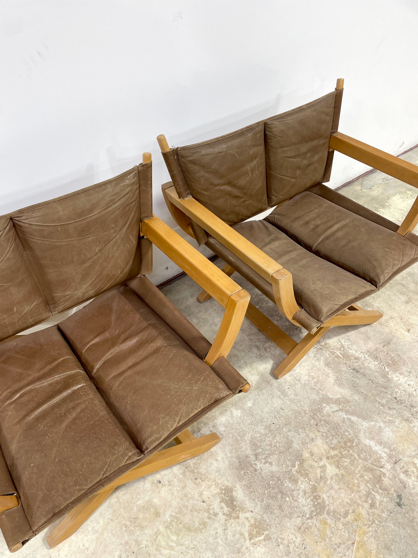 Danish Modern Director Folding Chairs by Ingmar Relling for Westnofa