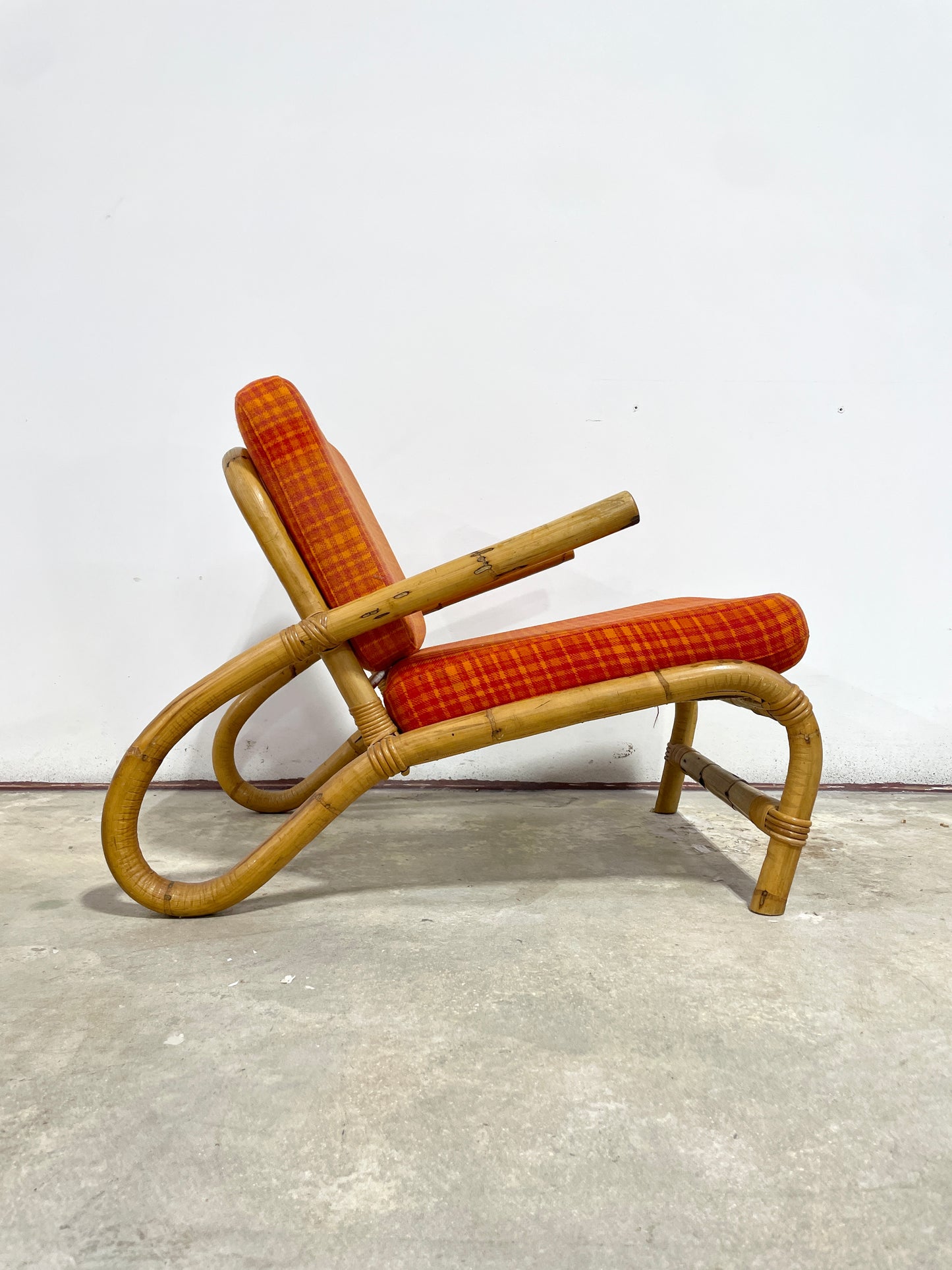 Vintage Pair Bamboo Chairs