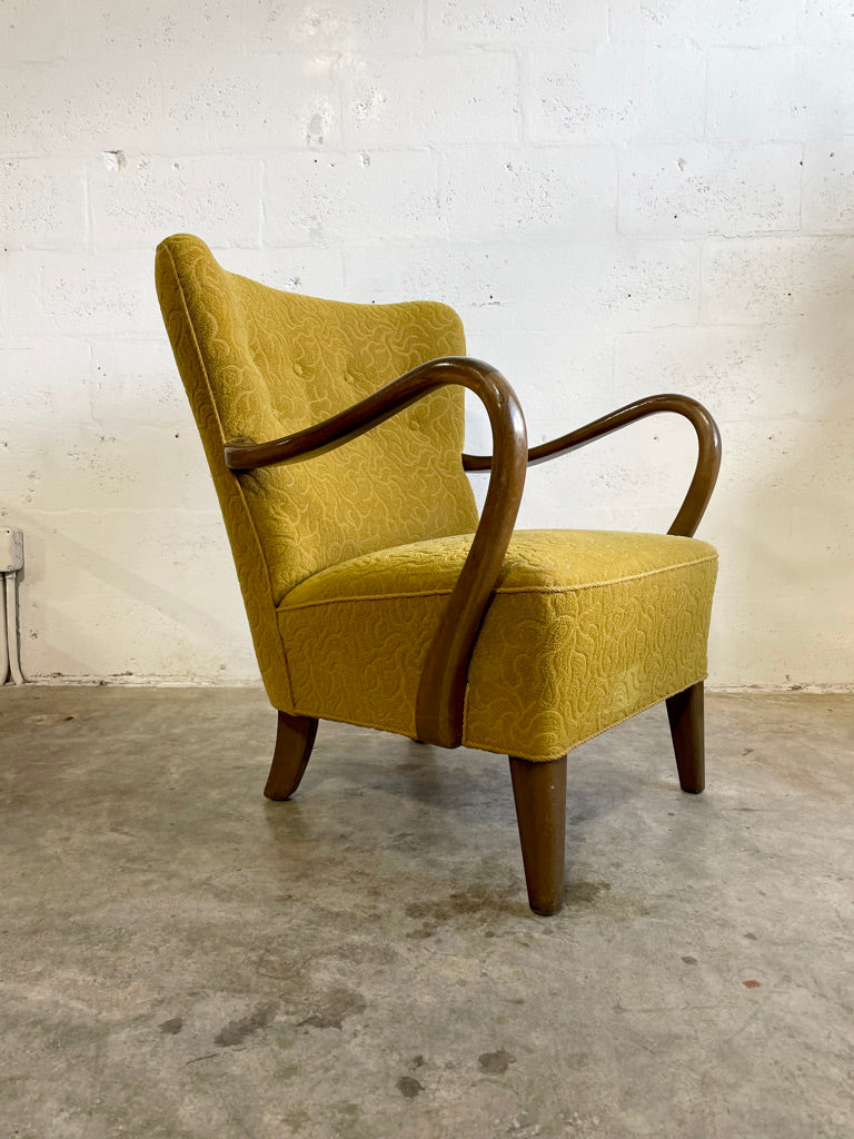 Alfred Christensen Danish 1940s Lounge Chair