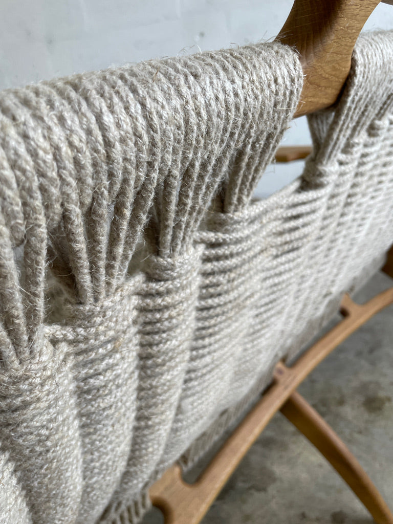 Martin Godsk for Godsk Snedkeri M20 Rope Danish Modern Loveseat or Couch
