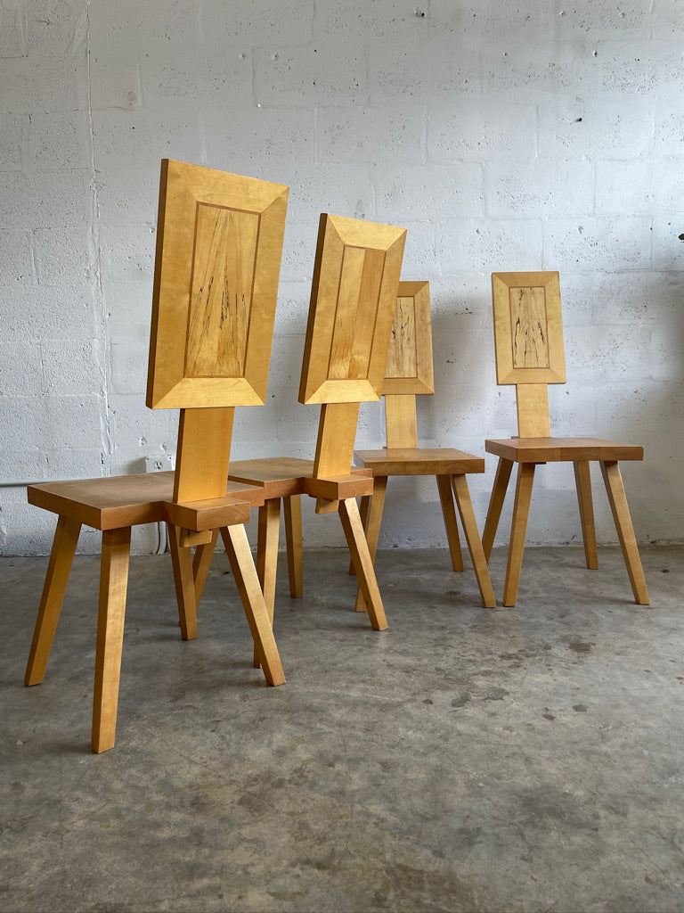 Mid Century Modern Puzzle Dining Chairs