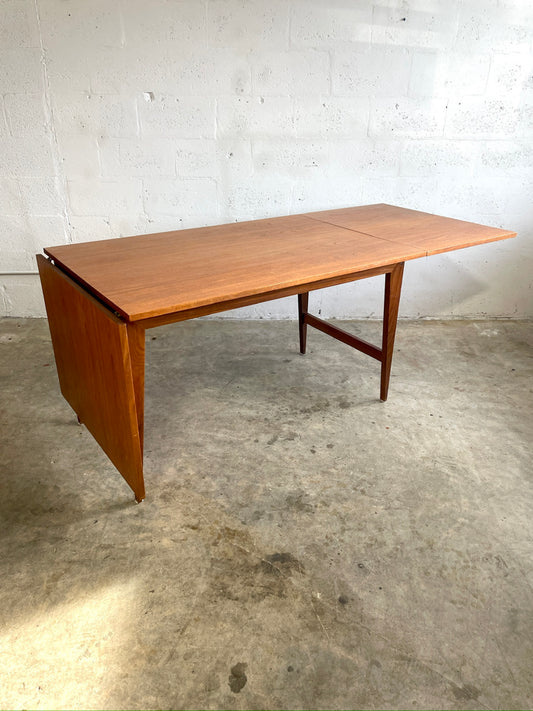 Poul Cadovius Cado Danish Modern Teak Dining Table Expandable Drop Leaf