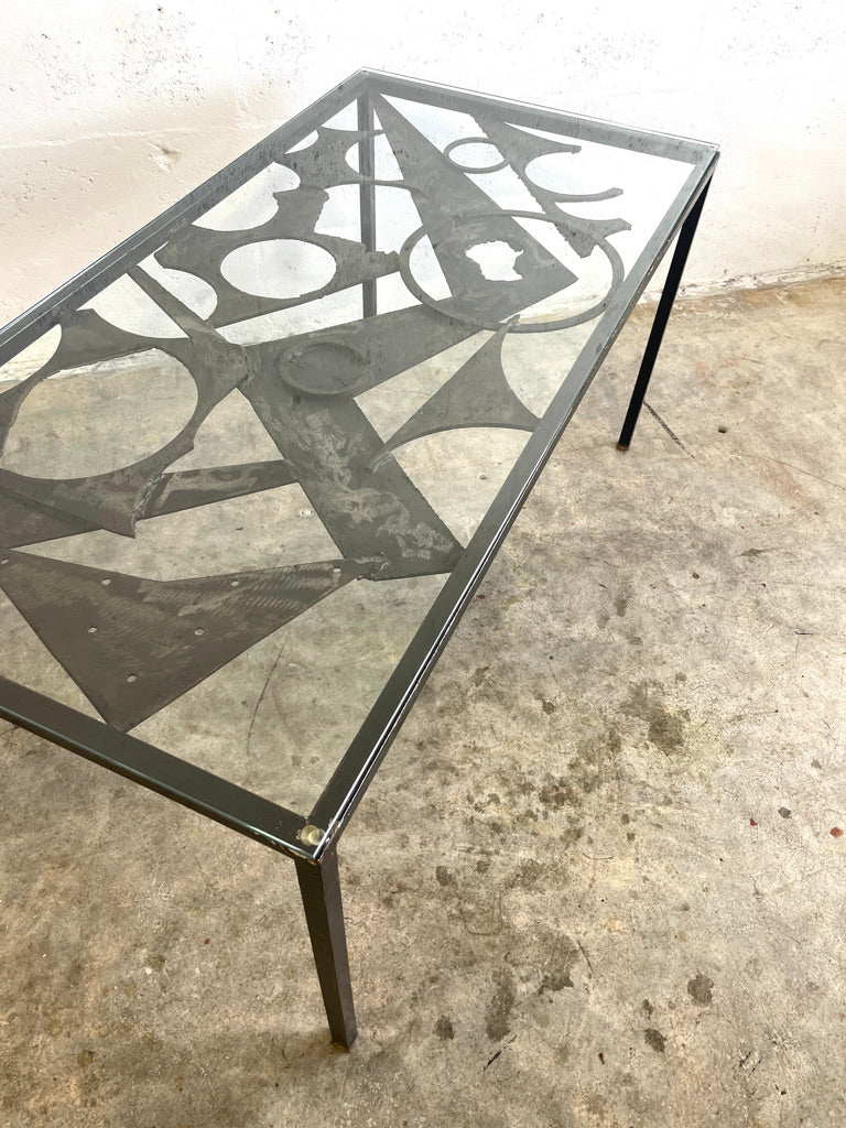 Mid Century Brutalist Coffee or Console Table