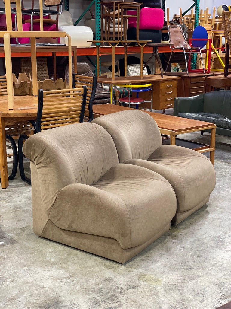 Pair Doimo Salotti Vintage Modular Chairs