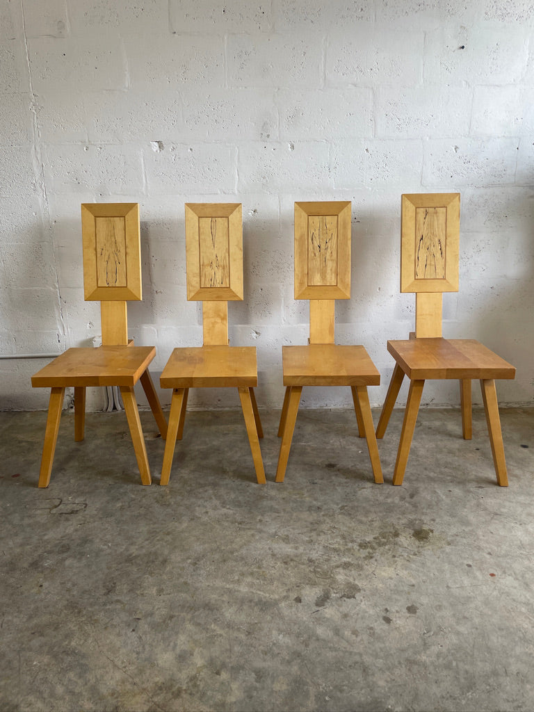 Mid Century Modern Puzzle Dining Chairs