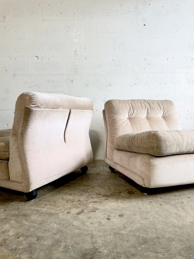 Pair Bellini "Amanta" for C&B Italia Modular Lounge Chairs