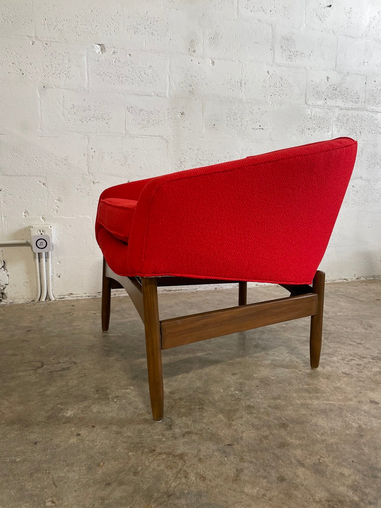 Mid Century Barrel Chairs by Lawrence Peabody