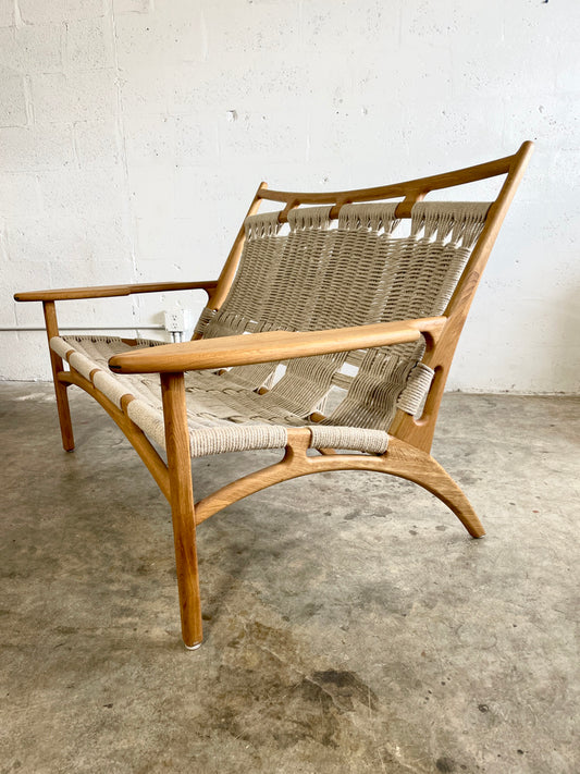 Martin Godsk for Godsk Snedkeri M20 Rope Danish Modern Loveseat or Couch