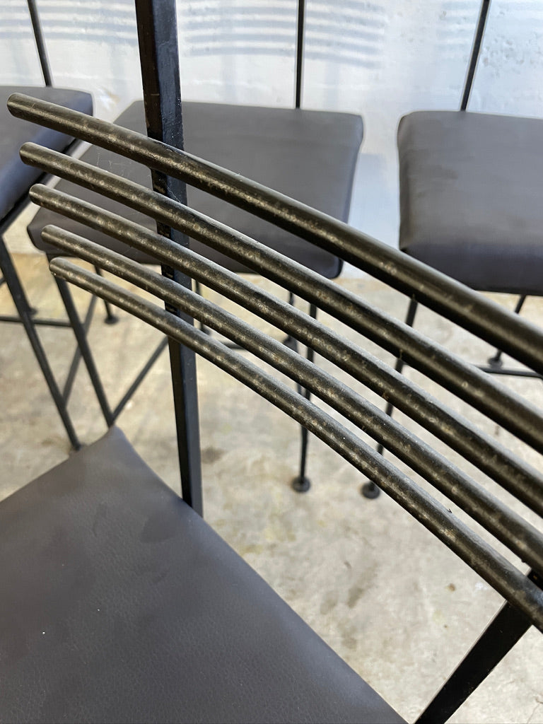 Goram Olsson Vintage Wrought Iron Dining Chairs