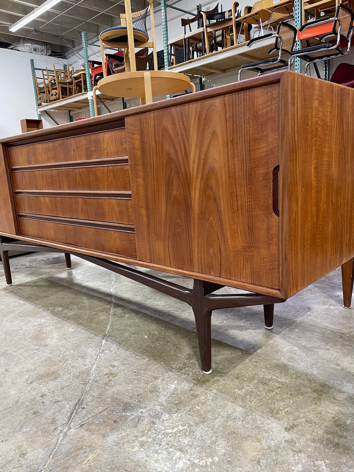 Danish Modern Console or Credenza
