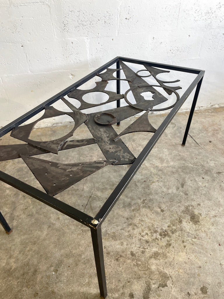 Mid Century Brutalist Coffee or Console Table