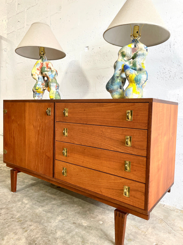 Peter Lovig Nielsen Danish Modern Teak 2-Door Sideboard by for Dansk Designs