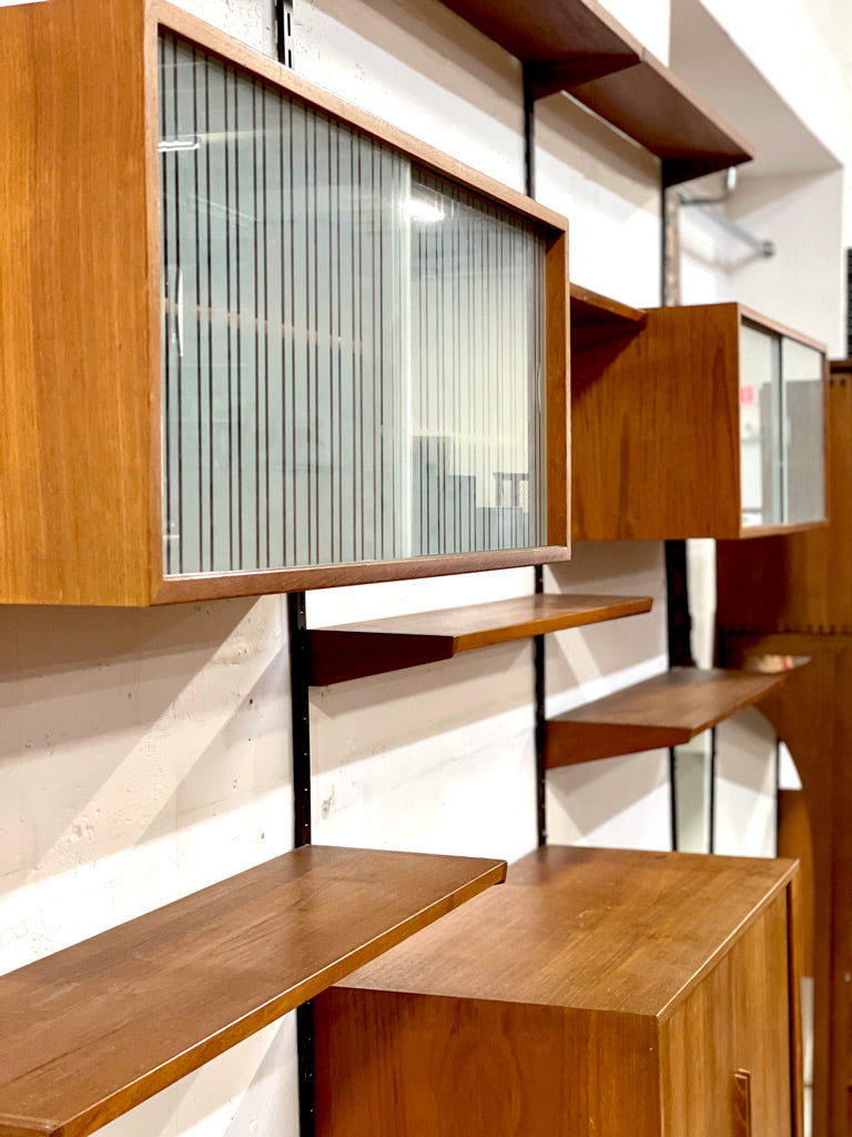 Danish Modern Wall Unit of Shelving System by Kai Kristiansen for FM Mobler